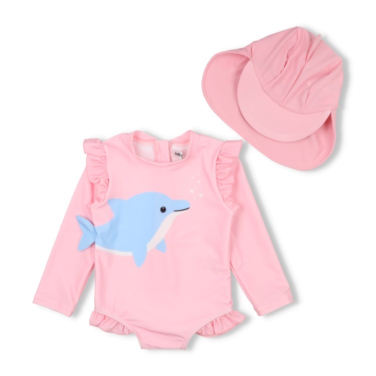 WEB限定】イルカ・アザラシベビー水着・帽子セット 水着｜子供服