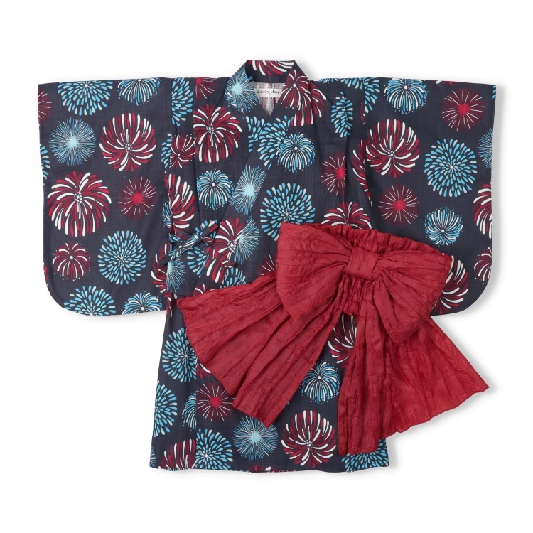 WEB限定】花火柄浴衣・帯セット 浴衣・甚平｜子供服・ベビー服の通販は