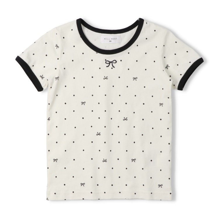 WEB限定】リボンドット柄半袖Tシャツ 半袖Tシャツ｜子供服・ベビー服の