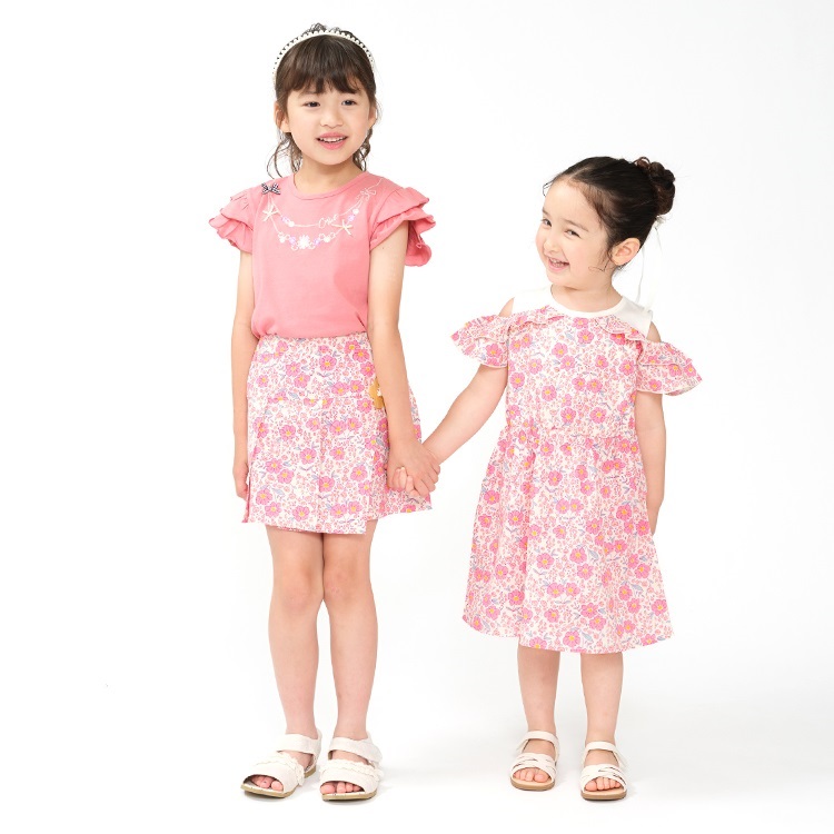 花柄スカート風3分丈ショートパンツ ハーフ・ショートパンツ｜子供服
