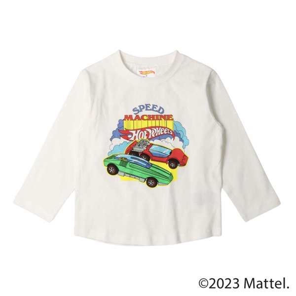 ホットウィール車プリントTシャツ 長袖Tシャツ｜子供服・ベビー服の