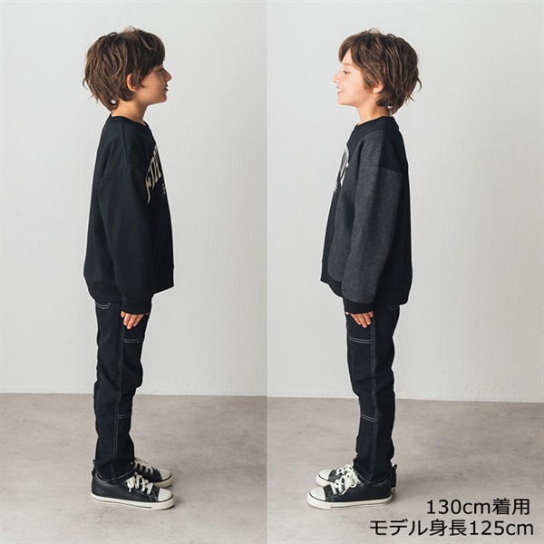 デニム切替裏毛トレーナー トレーナー｜子供服・ベビー服の通販は 