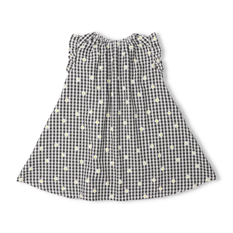 WEB限定】ギンガムチェック花柄ワンピース ワンピース｜子供服
