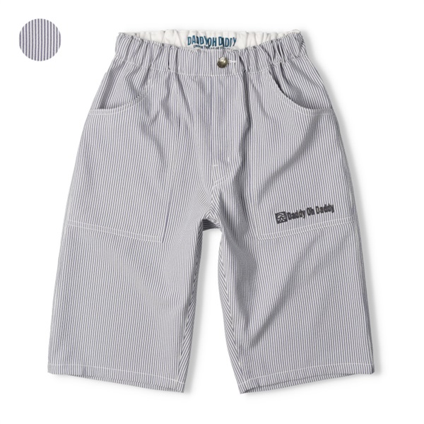 サッカーストライプ5分丈ハーフパンツ(140-160cm) ハーフ・ショート
