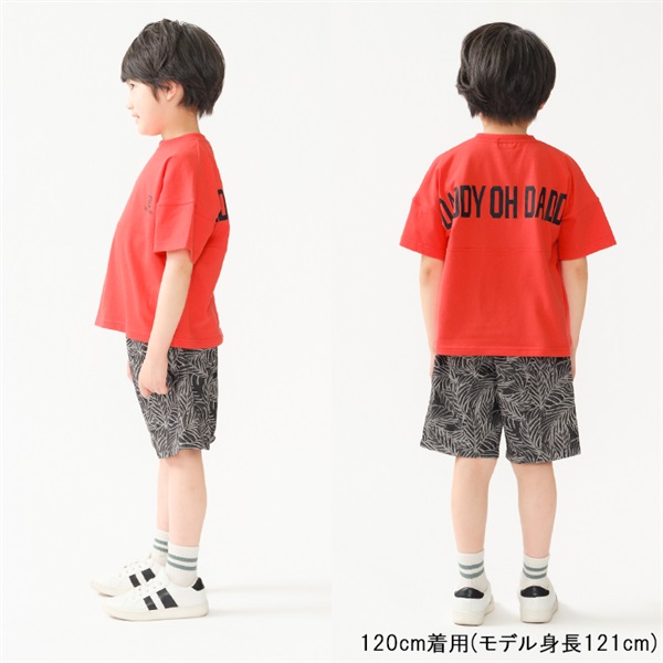 ボタニカル柄デニム5分丈ハーフパンツ ハーフ・ショートパンツ｜子供服