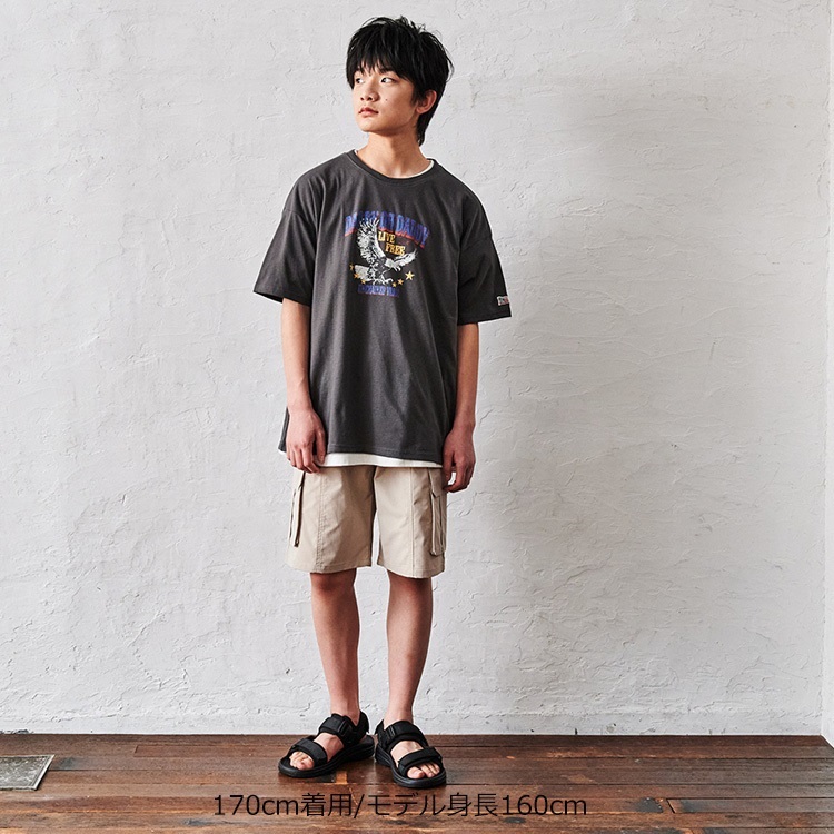 WEB限定】かすれプリント半袖Tシャツ 半袖Tシャツ｜子供服・ベビー服の