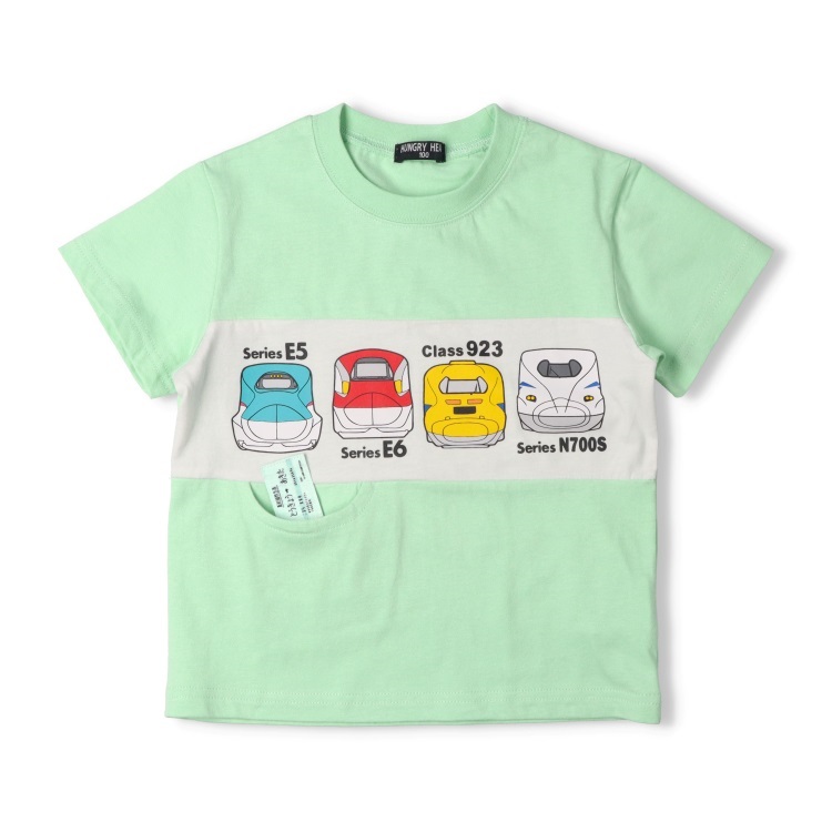 新幹線電車プリント切符付半袖Tシャツ 半袖Tシャツ｜子供服・ベビー服
