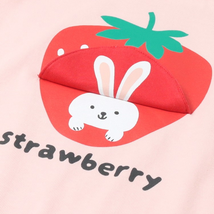 WEB限定】いちごうさぎ仕掛け半袖Tシャツ 半袖Tシャツ｜子供服