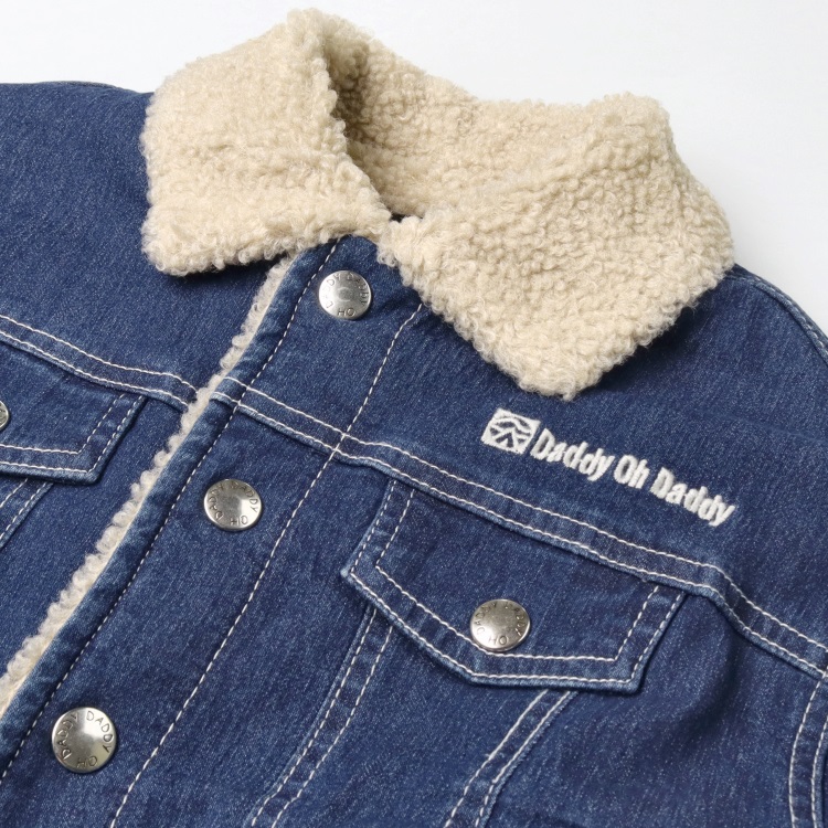 裏ボアデニムジャケット ジャケット｜子供服・ベビー服の通販はこども