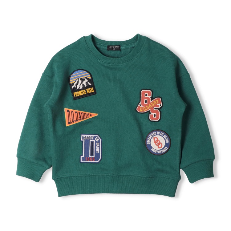 ワッペン付裏毛トレーナー トレーナー｜子供服・ベビー服の通販は