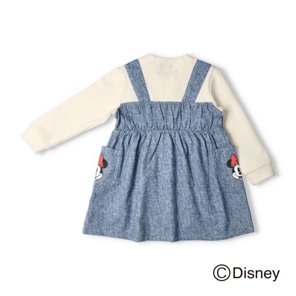 ミニーマウス/ポケット付きワンピース ワンピース｜子供服・ベビー服の