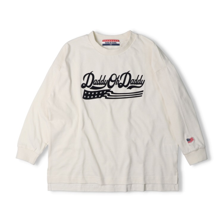 WEB限定】フロッキープリント長袖Tシャツ トップス｜子供服