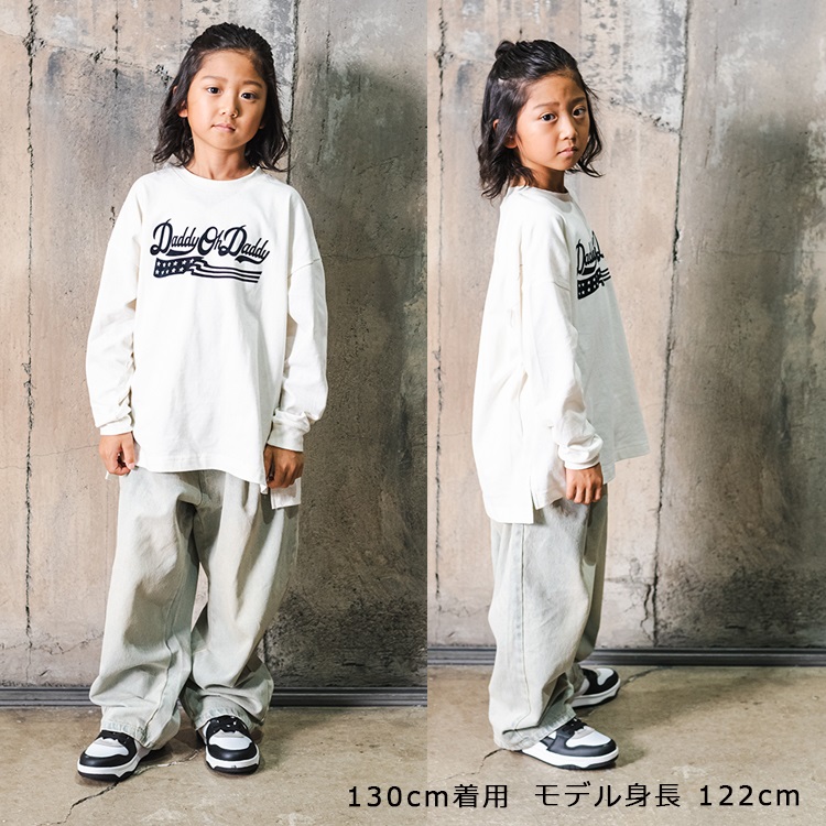WEB限定】フロッキープリント長袖Tシャツ 長袖Tシャツ｜子供服