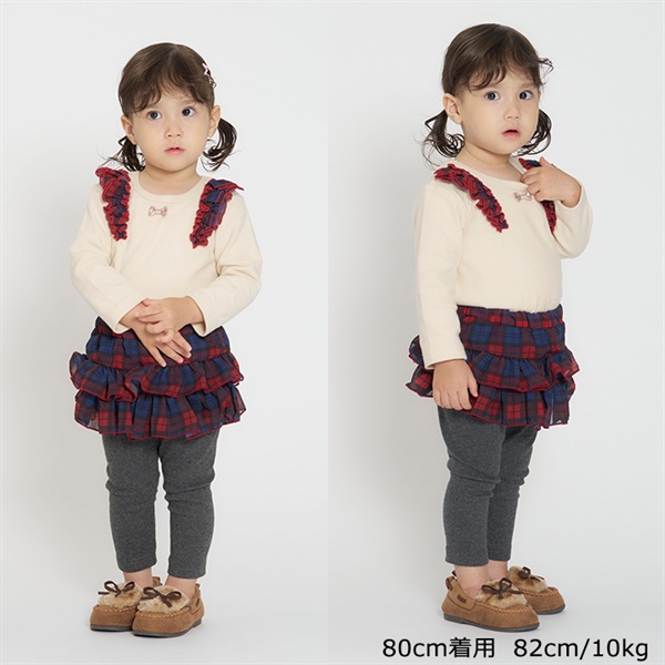 肩フリル付き長袖Tシャツ ベビートップス｜子供服・ベビー服の通販は