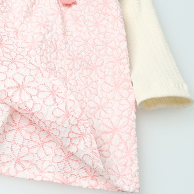 花柄重ね着風チュニックワンピース ベビートップス｜子供服・ベビー服