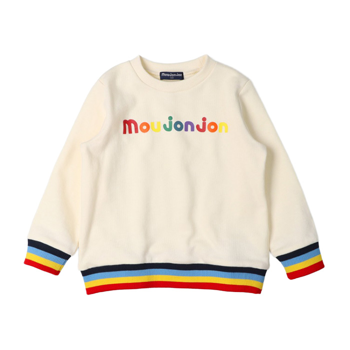 レインボーロゴ編地裏毛トレーナー