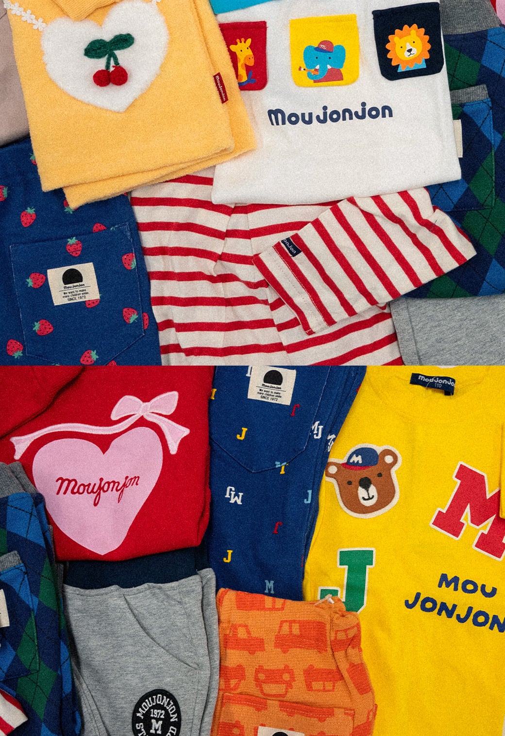 moujonjon Tシャツ・パンツ フラットレイ