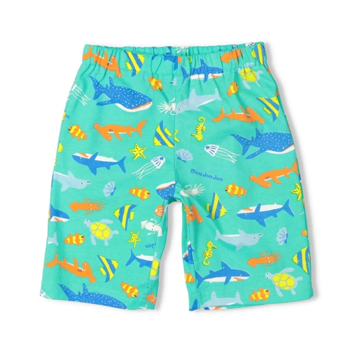 海の生き物総柄 ハーフパンツ