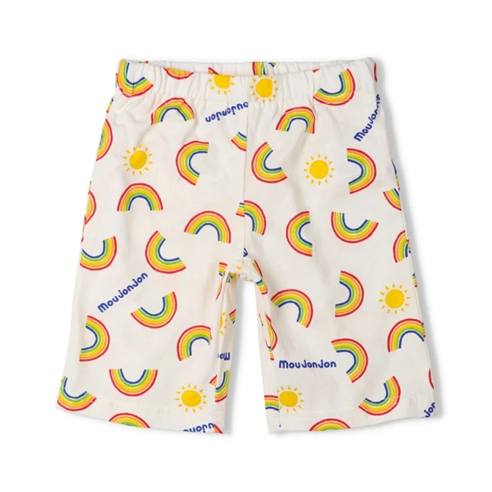 虹の総柄 ハーフパンツ