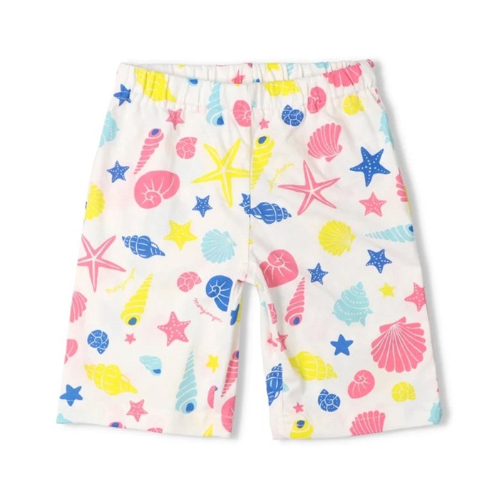 貝殻総柄 ハーフパンツ