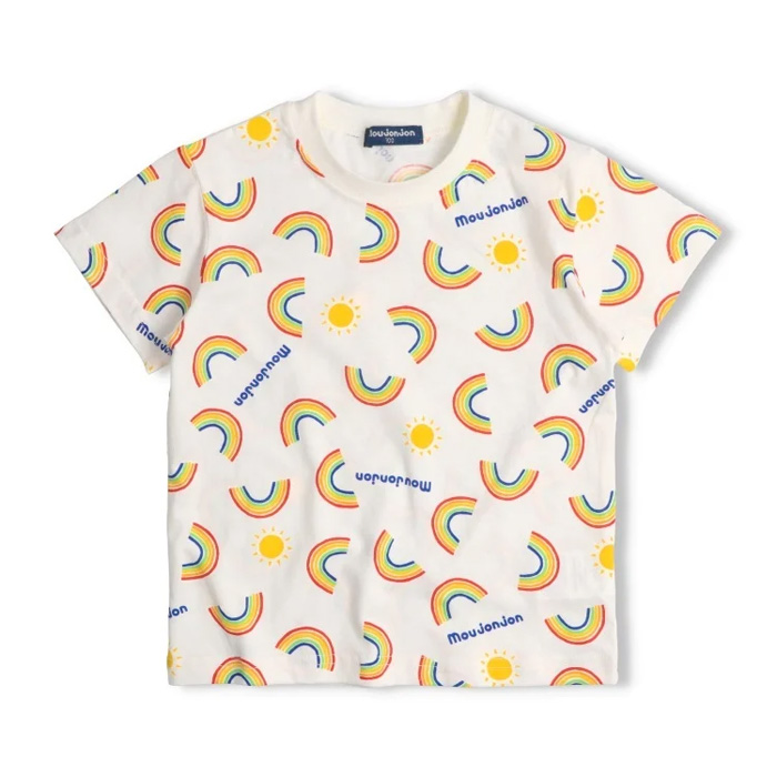 虹の総柄 半袖Tシャツ