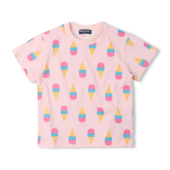 アイス総柄 半袖Tシャツ