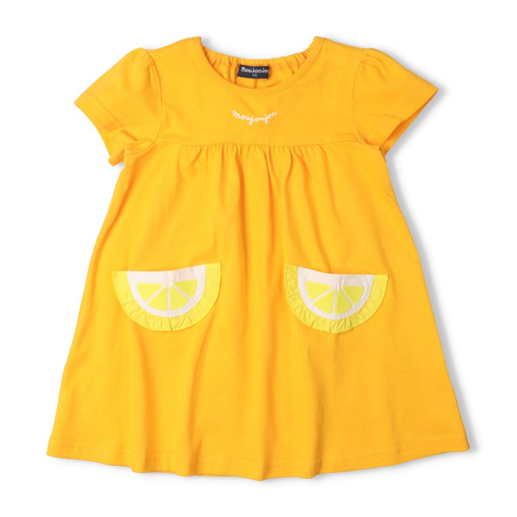 レモン・スイカフルーツポケット半袖ワンピース