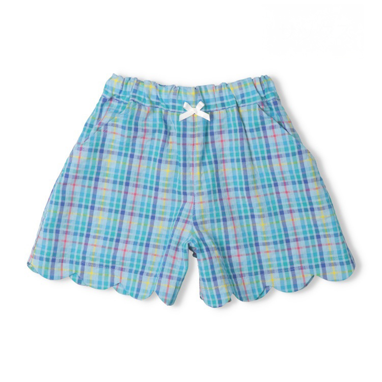 サッカーチェックショートパンツ