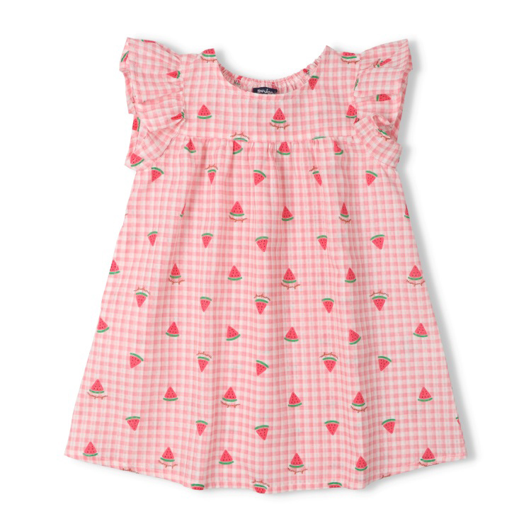 フルーツチェック柄ワンピース