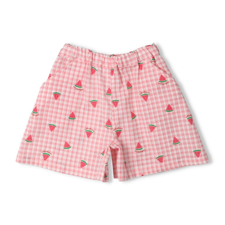 フルーツチェック柄ショートパンツ