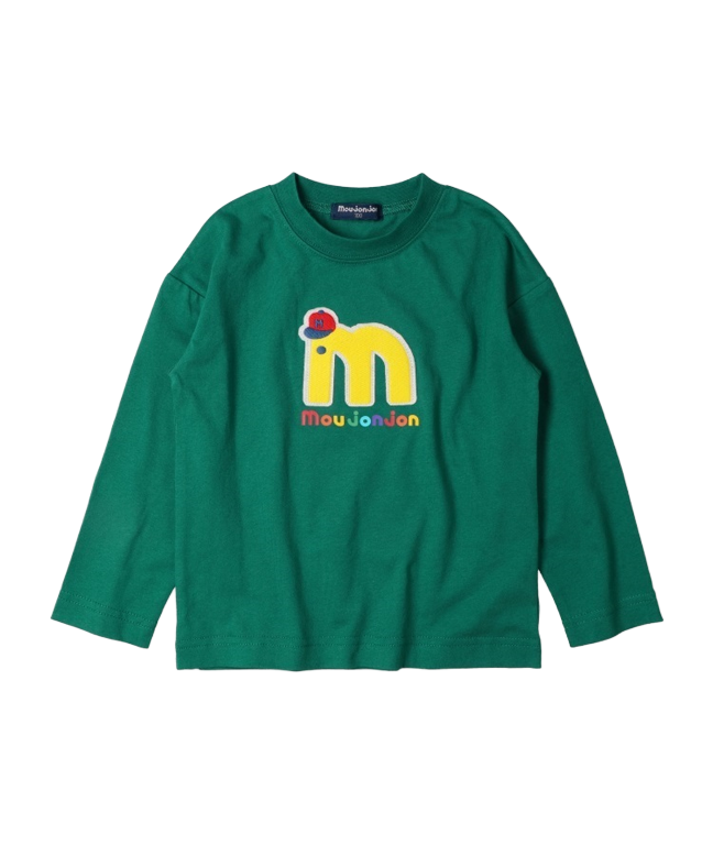 ロゴ・バスワッペン付長袖Tシャツ