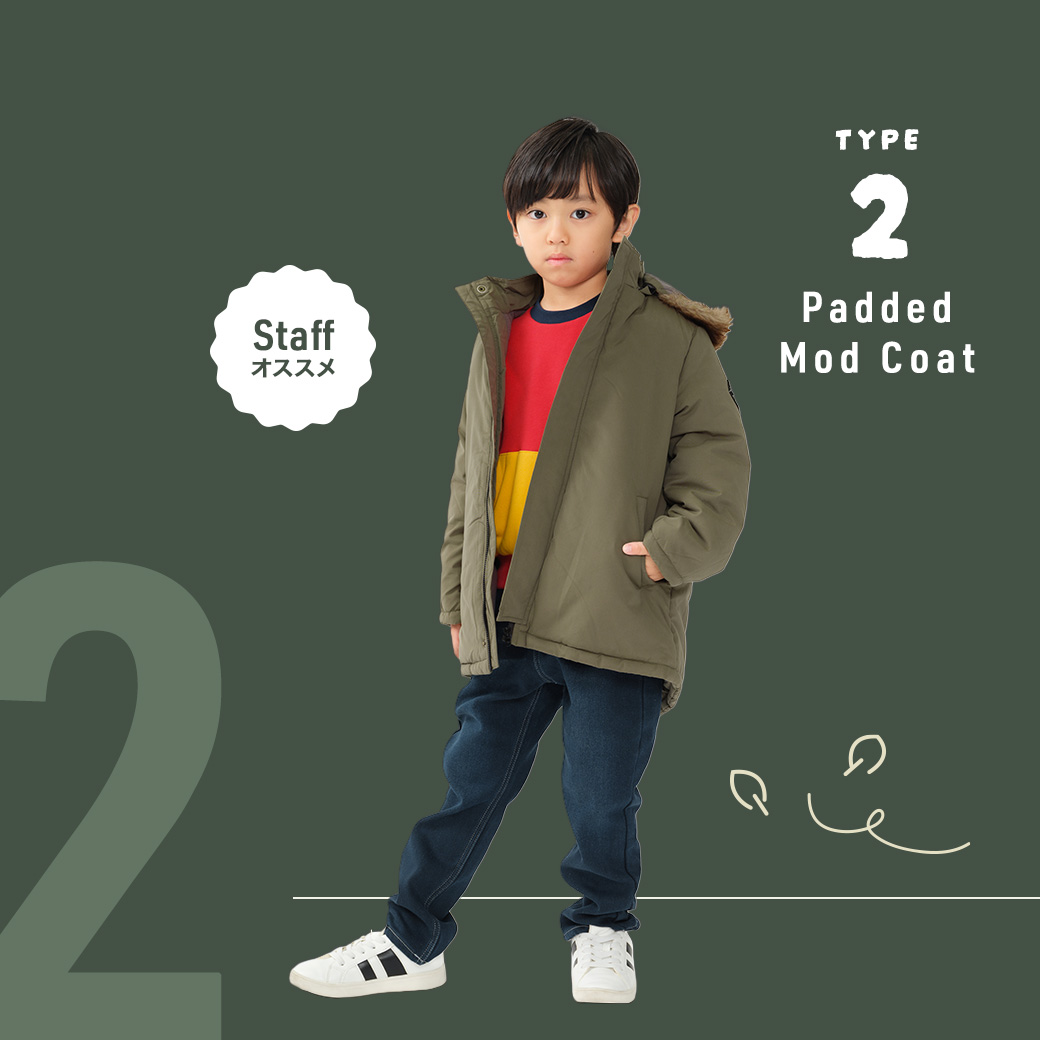 *モッズ風中綿ジャケット