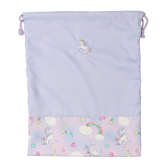 ユニコーン・くま刺繍巾着・きんちゃく袋