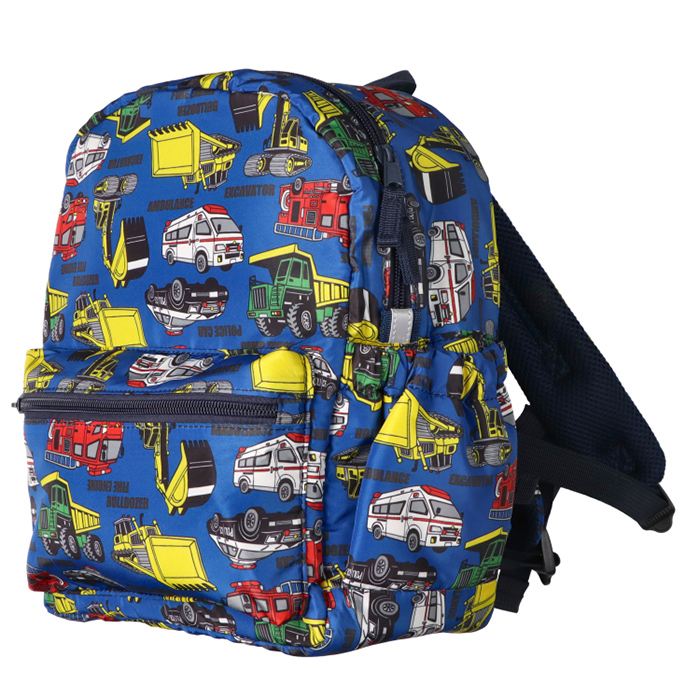 ユニコーン・くま・働く車・恐竜総柄リュック