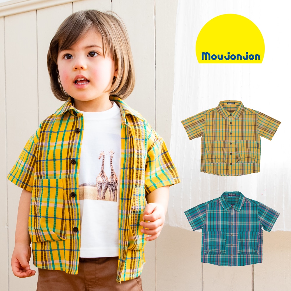 Moujonjon ムージョンジョン チェック柄シャツ 80cm 140cm M 子供服の通販 こどもの森 メーカー直営公式