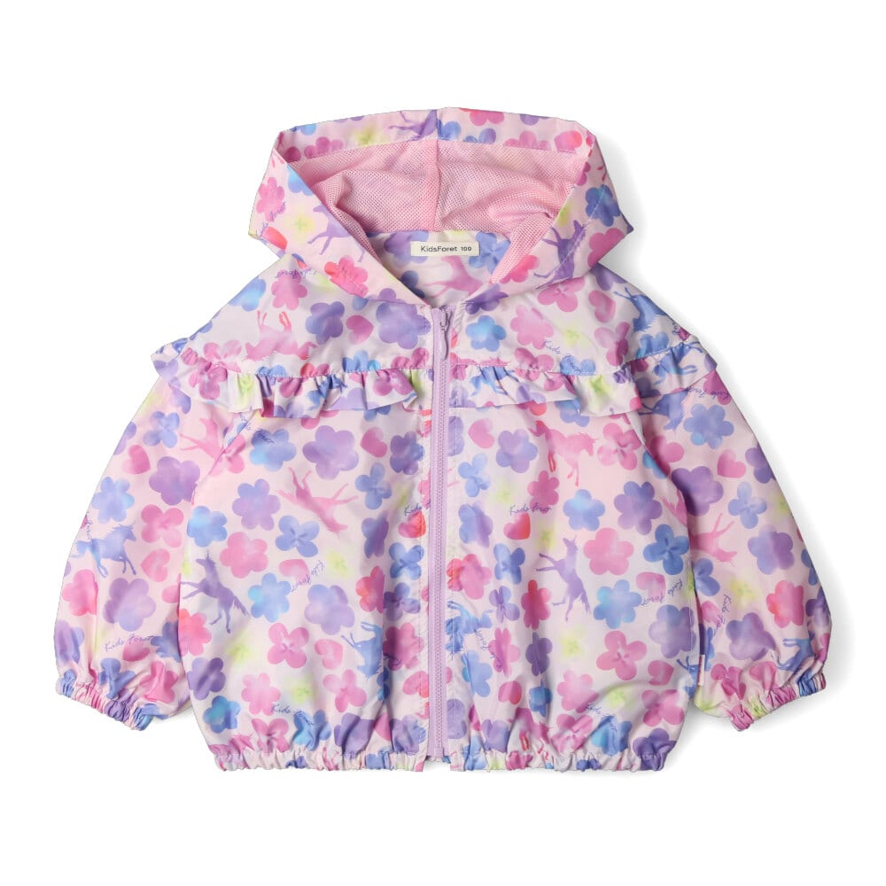 お花・サクランボ柄花粉抗菌ジャケット | 子供服の通販はこどもの森