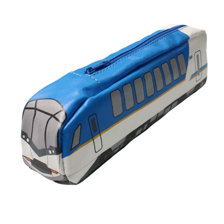 Kintetsu Shimakaze Train Pen Case/Pencil Case (Blue, Free)