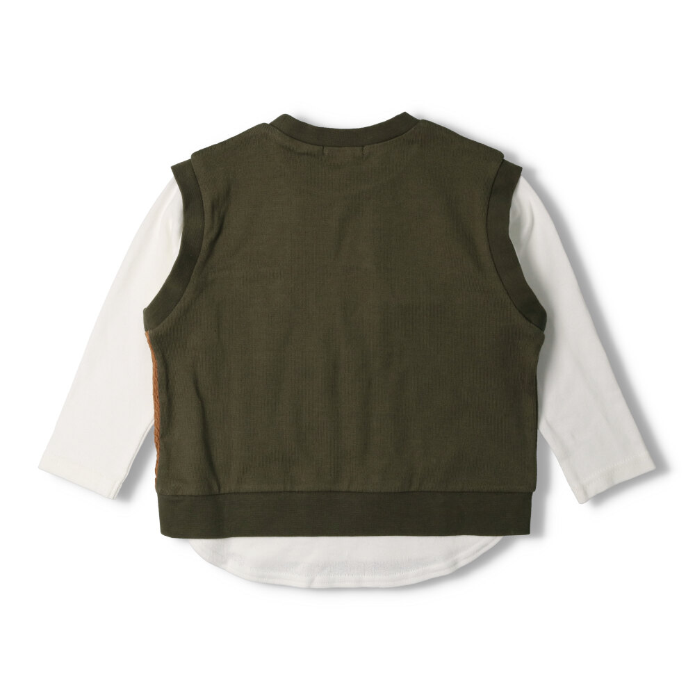 ベスト付レイヤード風長袖ｔシャツ 子供服の通販 こどもの森 メーカー直営公式