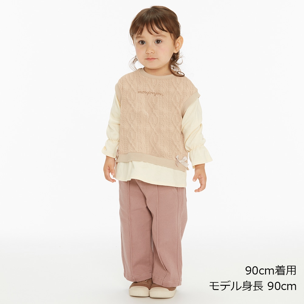 ベスト重ね着風長袖Tシャツ | 子供服の通販はこどもの森 - メーカー