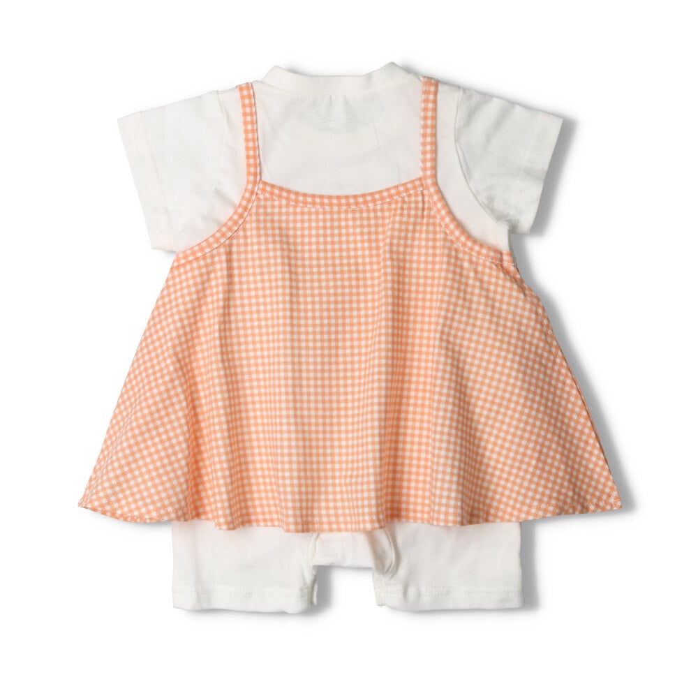 ギンガムチェック柄キャミ風オール・ロンパース 子供服の通販はこどもの森 メーカー直営公式