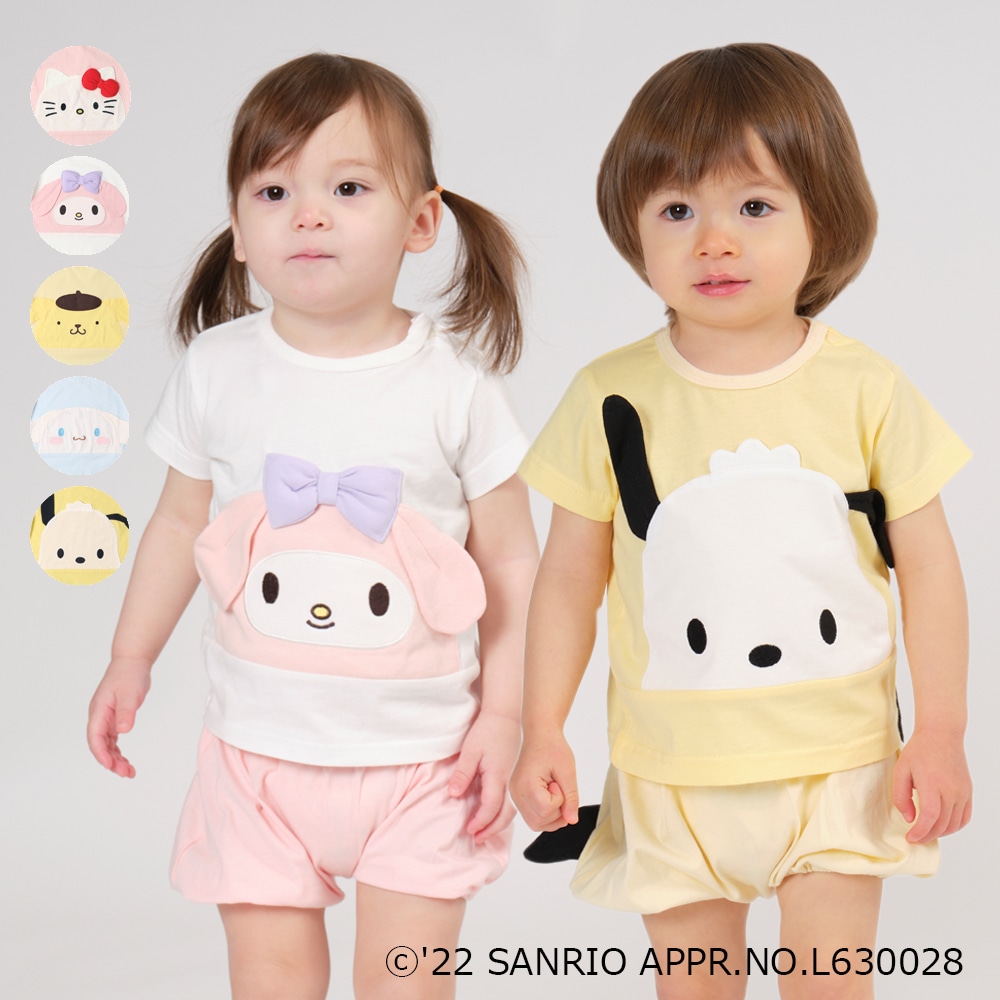 kid´s zoo×Sanrio Baby サンリオ半袖Ｔシャツ(ポムポムプリン, 90cm)