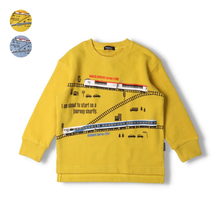 JR常規線特快列車抓絨運動衫（黃色，110厘米）