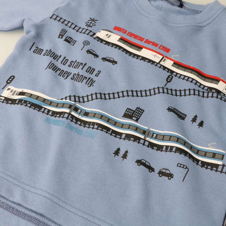 JR conventional line limited express train fleece sweatshirt