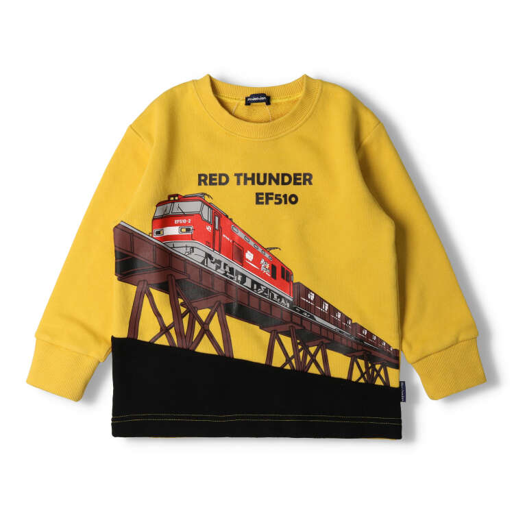 JR freight train printed fleece sweatshirt