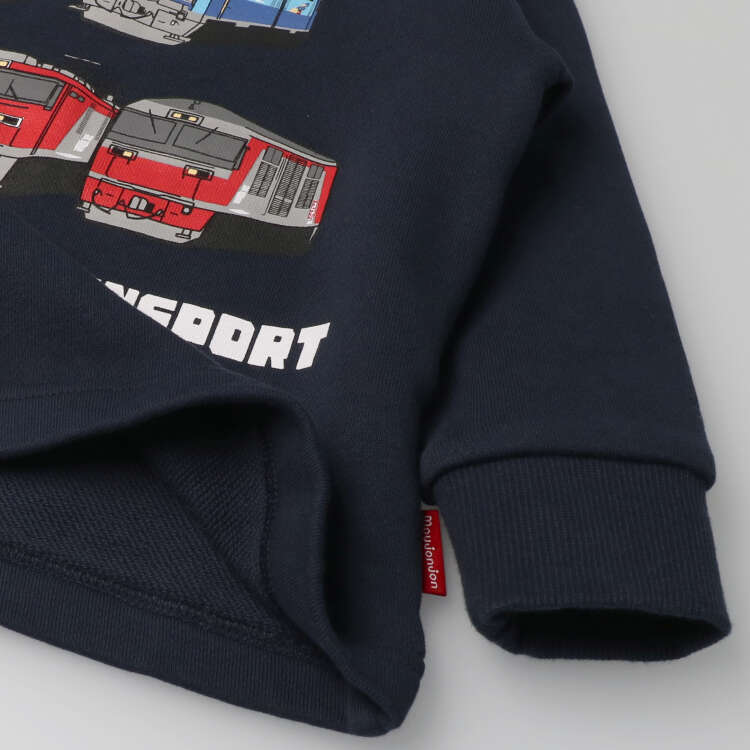 JR freight train printed fleece sweatshirt
