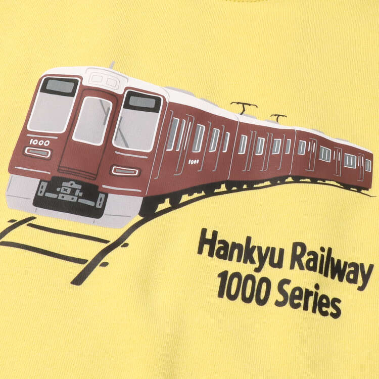 阪急火車印花羊毛襯裡運動衫