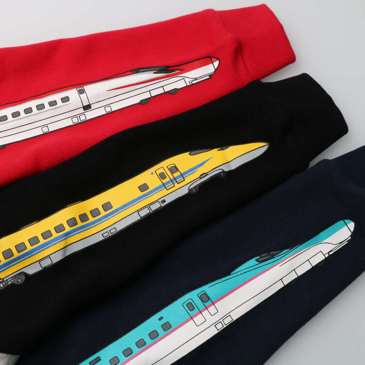 [Online only] Shinkansen train fleece sweatshirt