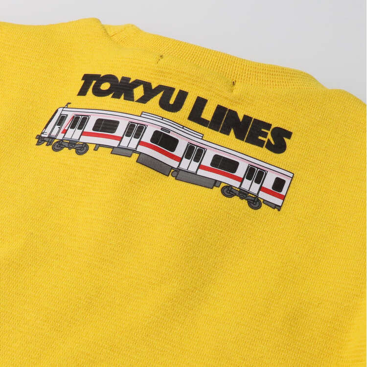 Ripple milling Tokyu Corporation route map train print T-shirt