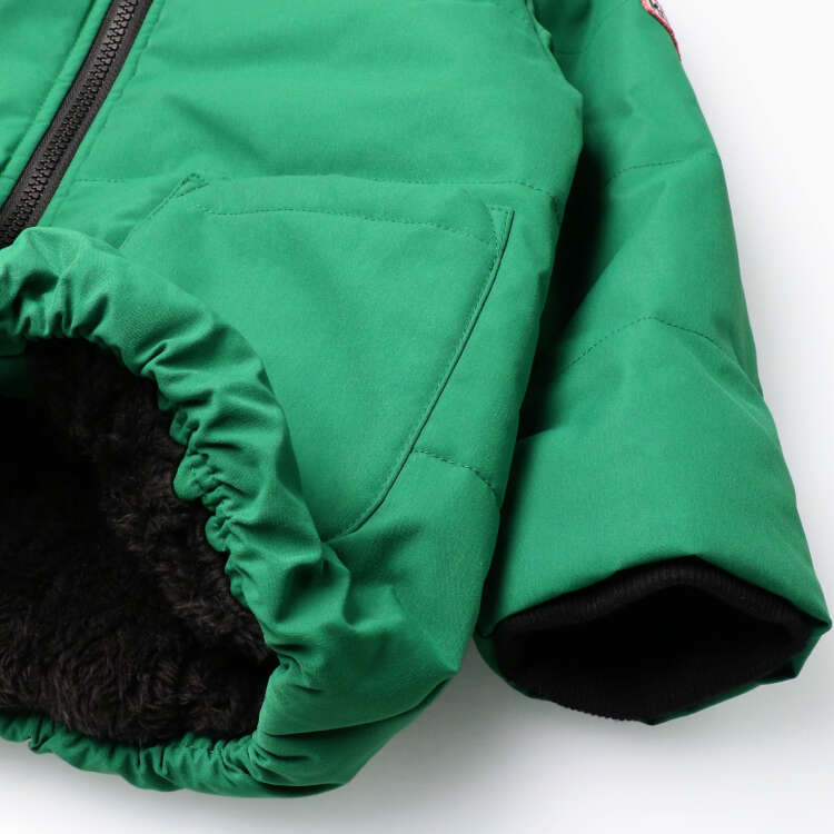 Windproof plain jacket with padding