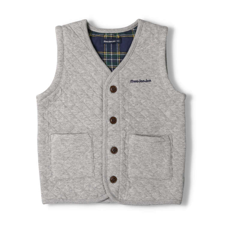 diamond pattern knit quilt vest